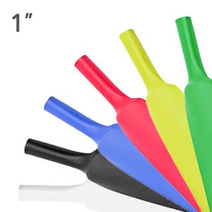 1" Flexible Polyolefin Tubing (2:1 Shrink Ratio)